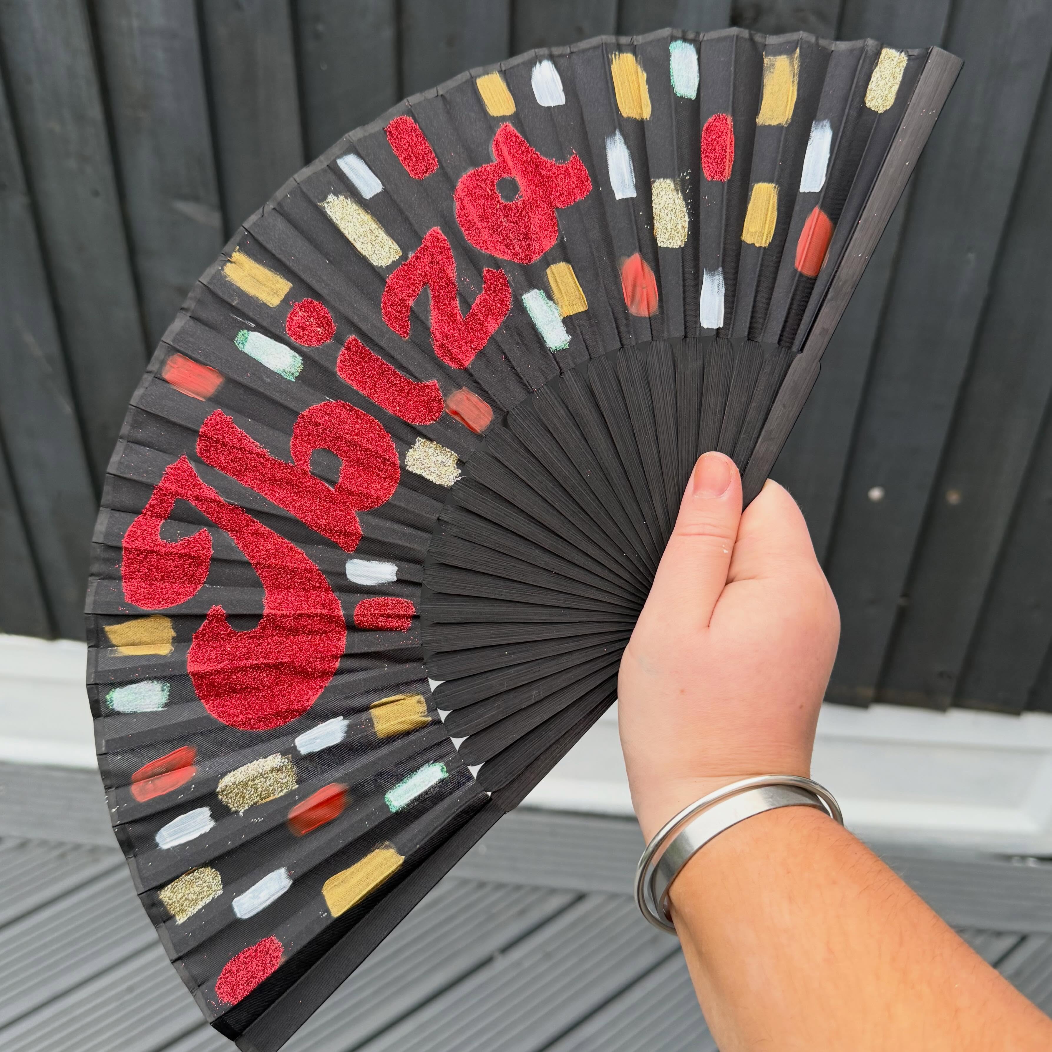Hand-painted fan creation